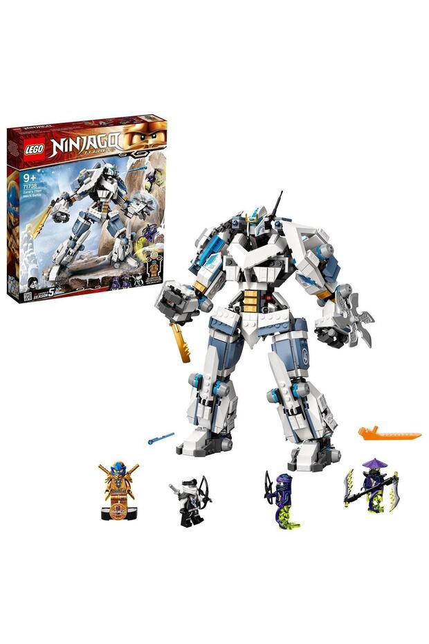 ® NINJAGO® Legacy Zane's Titan Mech Battle 71738 - Ninja Toy Building Set (840 Pieces)