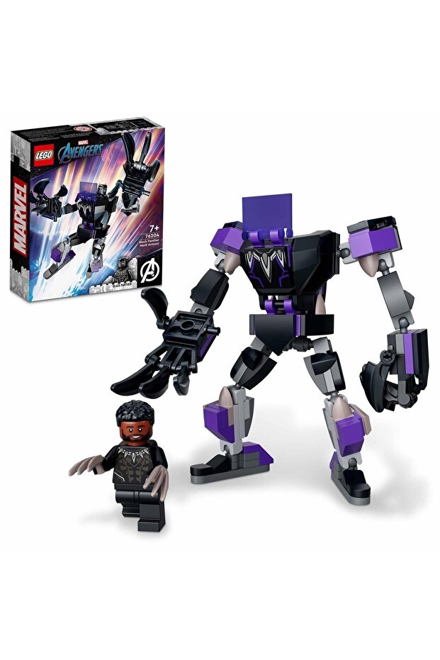 Marvel Black Panther Robot Armor 76204 - مجموعة ألعاب إبداعية (124 قطعة)