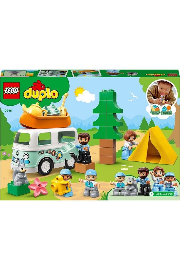 DUPLO Kasabası Ailece Karavan Macerası 10946 - Kamp Temalı Yaratıcı Oyuncak Yapım Seti (30 Parça) - 4