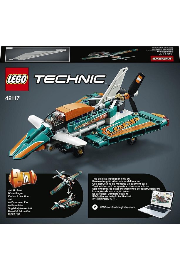 ® Technic Yarış Uçağı 42117 - Çocuklar İçin Koleksiyonluk Model Yapım Seti (154 Parça) - 5