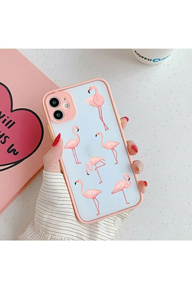 Iphone 11 Flemingo Temalı Arka Kapak - 1