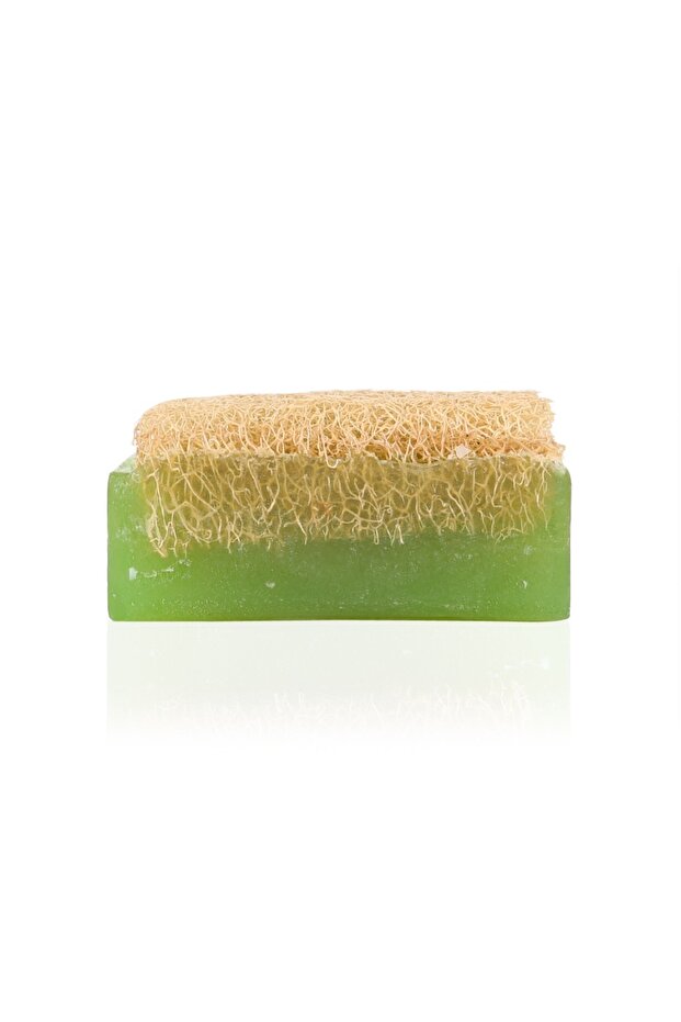 100% Natural Handmade Aloe Vera Pumpkin Fiber Soap 120gr