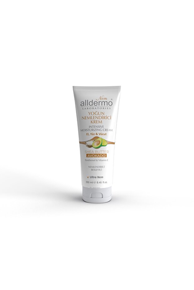 Intensive Moisturizing Hand, Face, Body Cream Shea Butter - Avocado 250ml