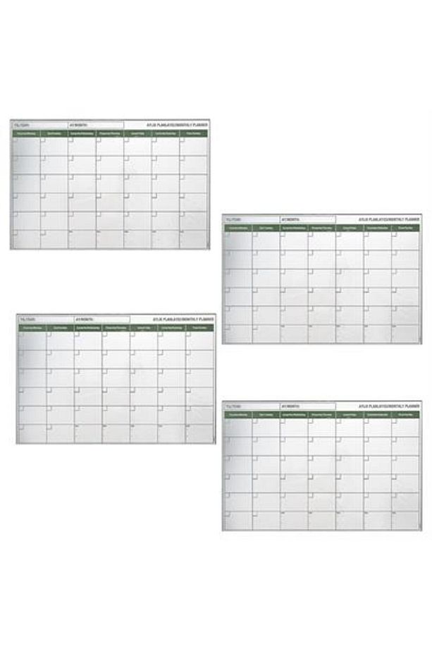 Manyetik Yapışkanlı Bir Aylık Program Planlayıcı Takvim 85x56 cm - 5