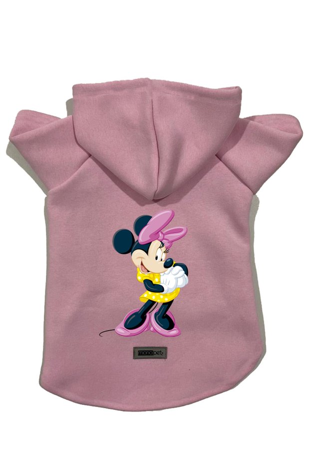 Hooded Fleece Sweatshirt Dog and Cat Outfit & Dress - Pink Minnie