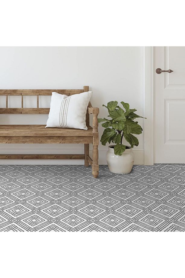 1Adet 30cm×30cm Kendinden Yapışkanlı LVT Zemin ve Duvar Kaplama Mutfak Banyo Karo Stickr - 3