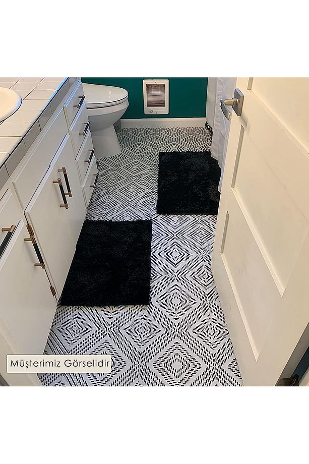 1Adet 30cm×30cm Kendinden Yapışkanlı LVT Zemin ve Duvar Kaplama Mutfak Banyo Karo Stickr - 5