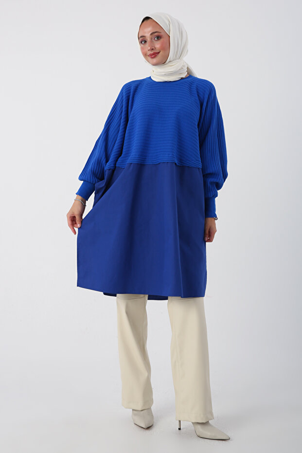 Saks Woven Garnish Knitwear Tunika - 1