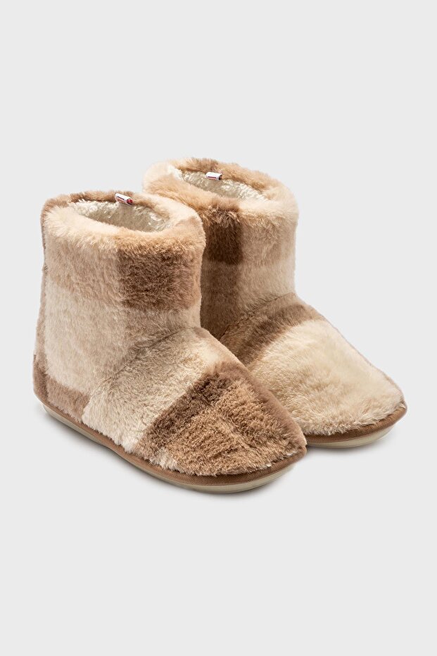 Tw Agata Ekoseli Yumuşak Dokulu Panduf PANDUF AA0001 - 1