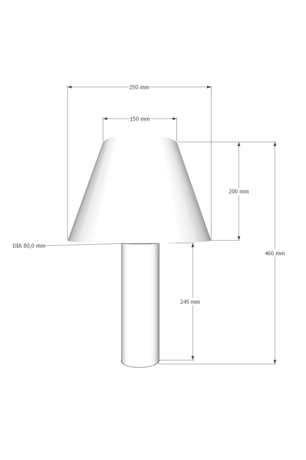 LALE AHŞAP AYAKLI ABAJUR - 5