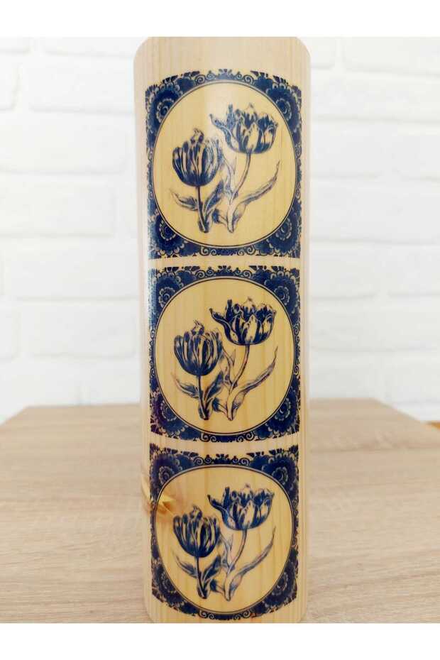 LALE AHŞAP AYAKLI ABAJUR - 3