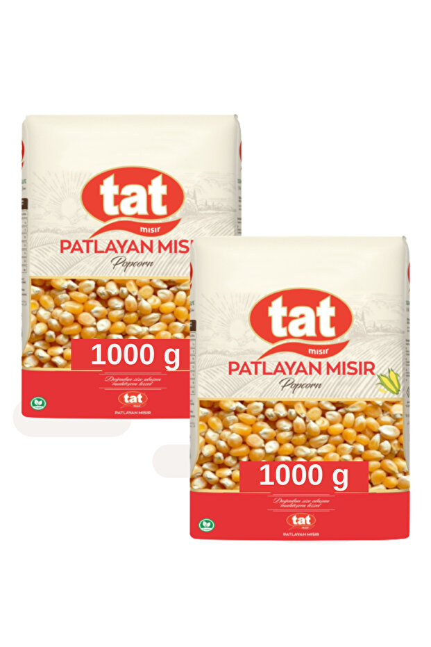 Patlayan Mısır Popcorn 2 x 1000 g 2li Set - 1