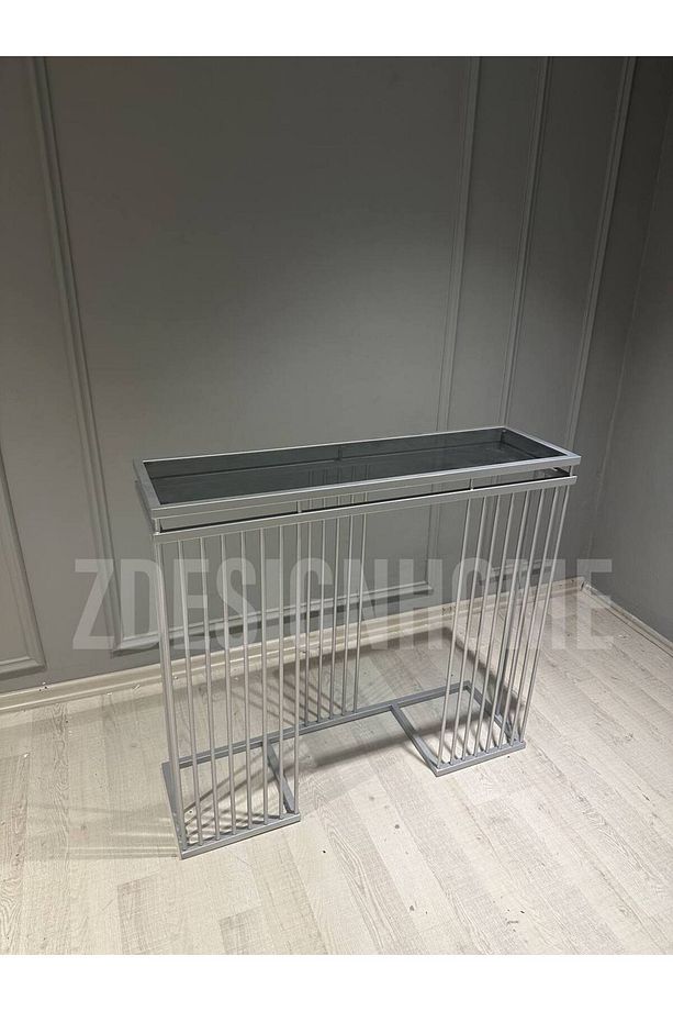 90x30x100 Cm Dresuar (Raf Füme Camdır) ZDESIGNHOME - 3