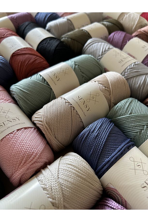 1.5 Mm - 100 gr Polyester Makrome Ipi Vizon 150 M Polyester Makrome Ip Supla Ip Ve Çanta Ipliği - 6