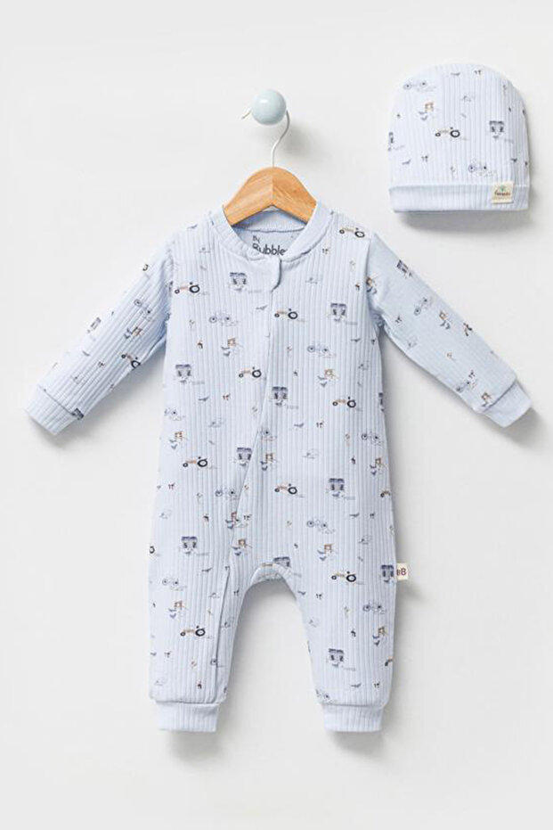 Farmer Zippered Organic Fabric Unisex Jumpsuit