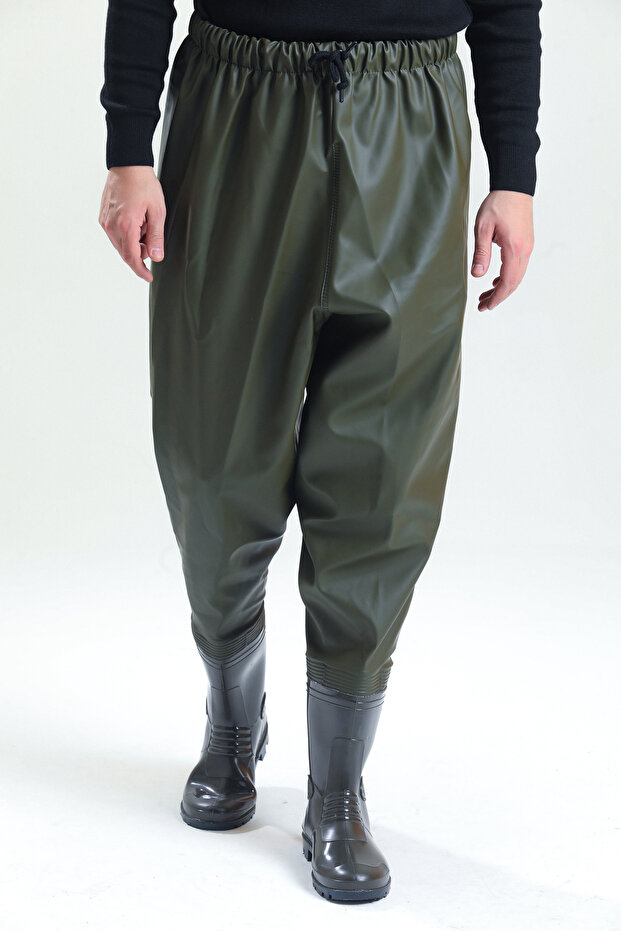 بنطلون مطر مع أحذية مقاومة للماء - 3