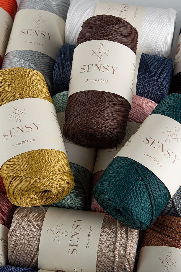 3 Mm - 250 gr Polyester Makrome Ipi Kot Mavisi 120 M Polyester Makrome Ip Supla Ip Ve Çanta Ipliği - 6