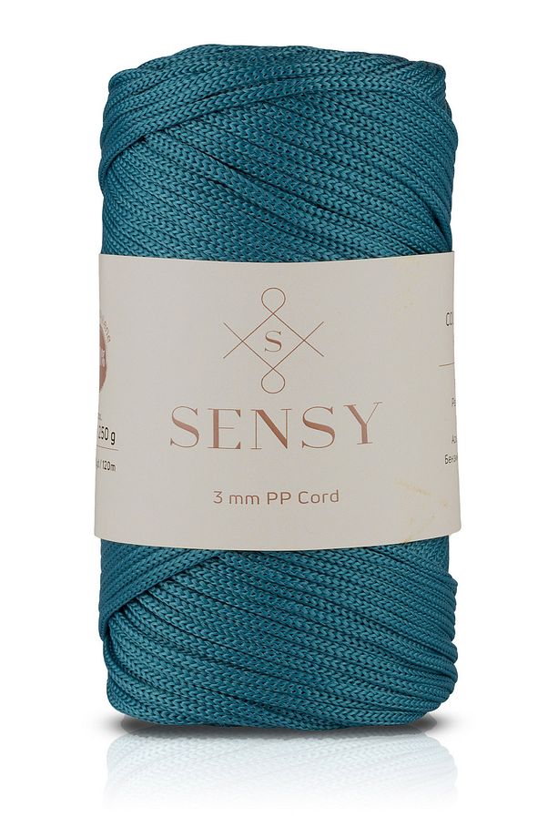 3 Mm - 250 gr Polyester Makrome Ipi Petrol Mavisi 120 M Polyester Makrome Ip Supla Ip Ve Çanta Ipi - 1