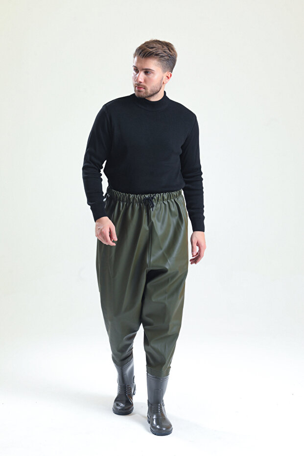 بنطلون مطر مع أحذية مقاومة للماء - 2