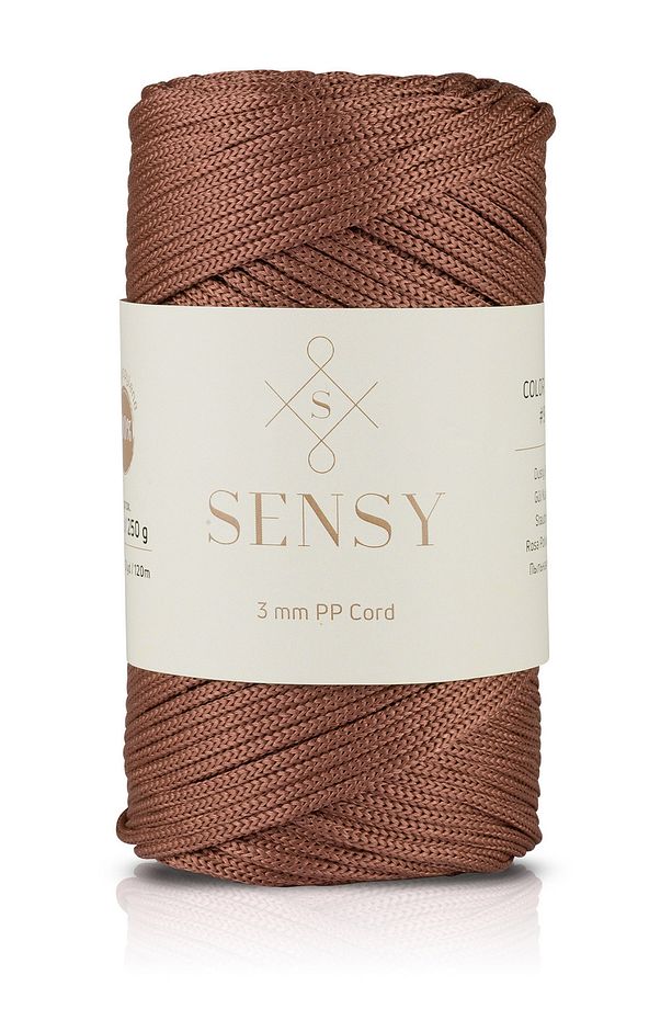 3 Mm - 250 gr Polyester Makrome Ipi Bakır 120 M Polyester Makrome Ip Supla Ip Ve Çanta Ipliği - 1