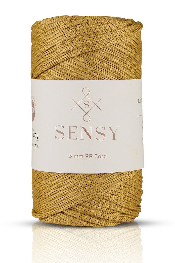 3 Mm - 250 gr Polyester Makrome Ipi Hardal 120 M Polyester Makrome Ip Supla Ip Ve Çanta Ipliği - 1