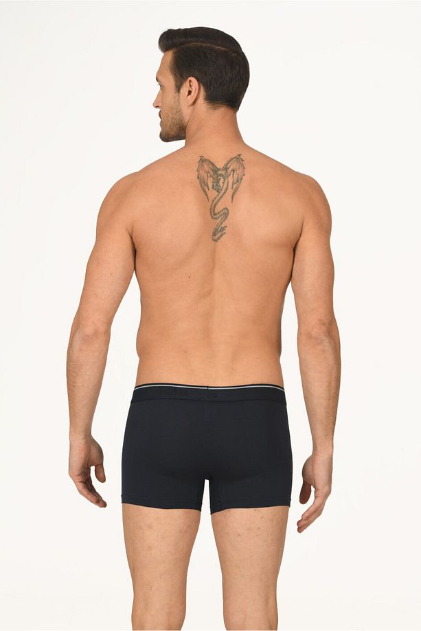 3 Adet, Modal, Pamuklu, Likralı Erkek Boxer, Ön Jile Çift Katlı, Nefes Aldırır - 2