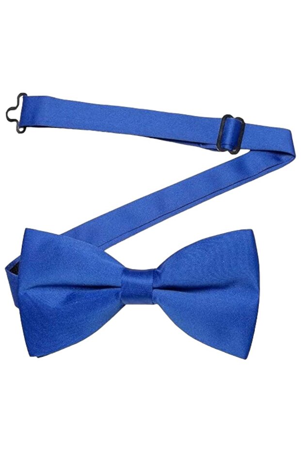Men's Solid Color Satin Bow Tie - 2