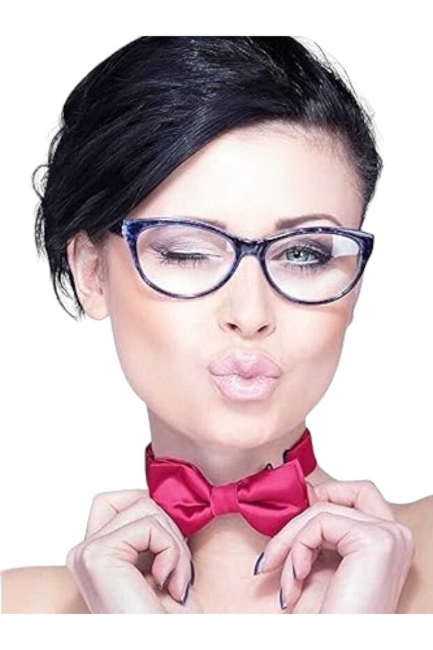 Women's Solid Color Satin Bow Tie