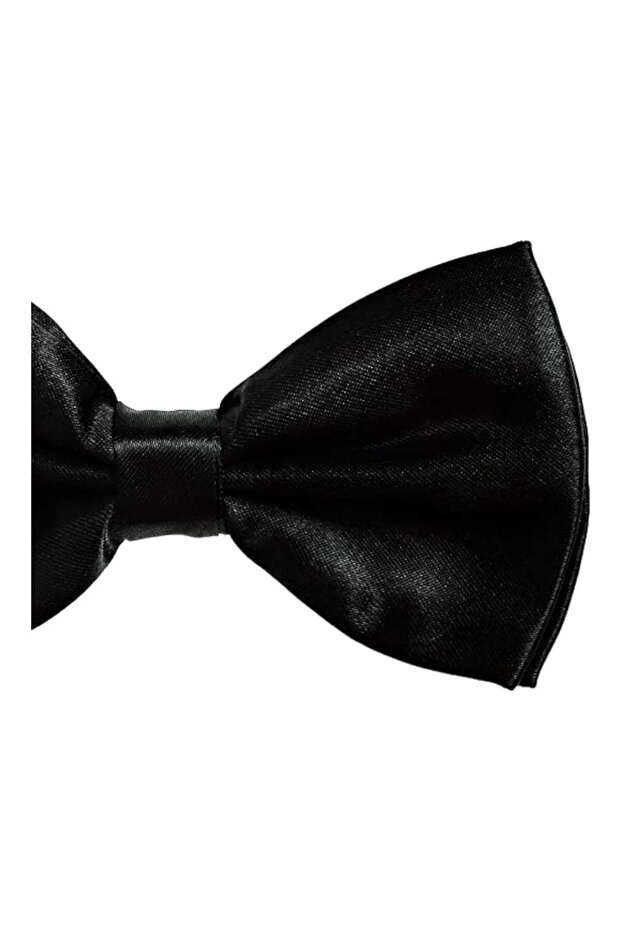 ربطة عنق من الساتان بلون سادة للرجال - 3