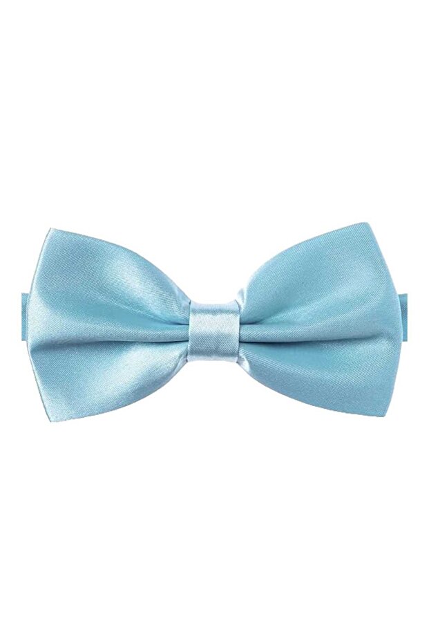 Men's Solid Color Satin Bow Tie - 5