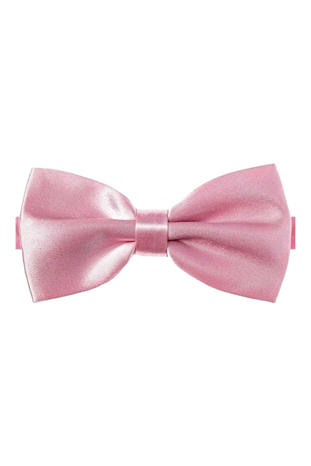 Men's Solid Color Satin Bow Tie - 5
