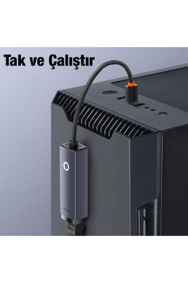 100mbps Usb To Rj45 Ethernet Adaptörü,led Işıklı Tak Çalıştır Rj45 Lan Gibabit Ethernet Portu - 4