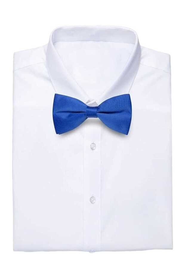 ربطة عنق من الساتان بلون سادة للرجال - 7