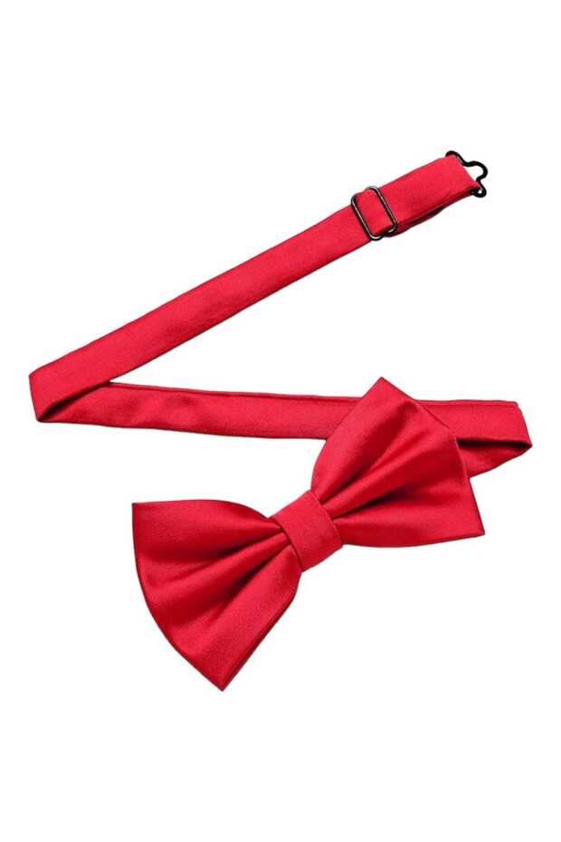 Men's Solid Color Satin Bow Tie - 6