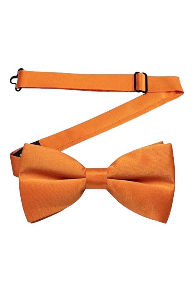 ربطة عنق من الساتان بلون سادة للرجال - 8