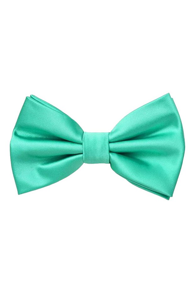 ربطة عنق من الساتان بلون سادة للرجال - 5