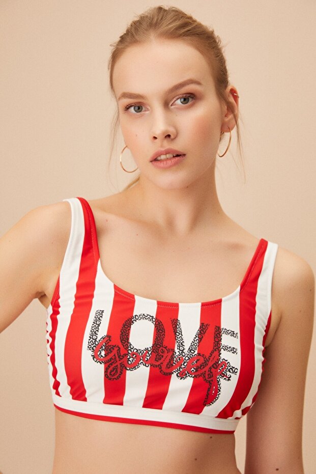 Kalın Askılı Neon Bralet Bikini Üst - 2