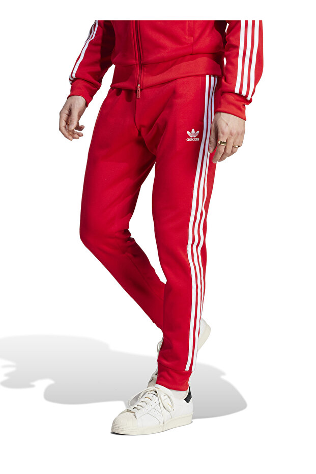 Red Men's Elastic Leg Sweatpants Im4543-Sst Tp