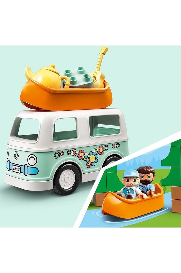 DUPLO Kasabası Ailece Karavan Macerası 10946 - Kamp Temalı Yaratıcı Oyuncak Yapım Seti (30 Parça) - 7