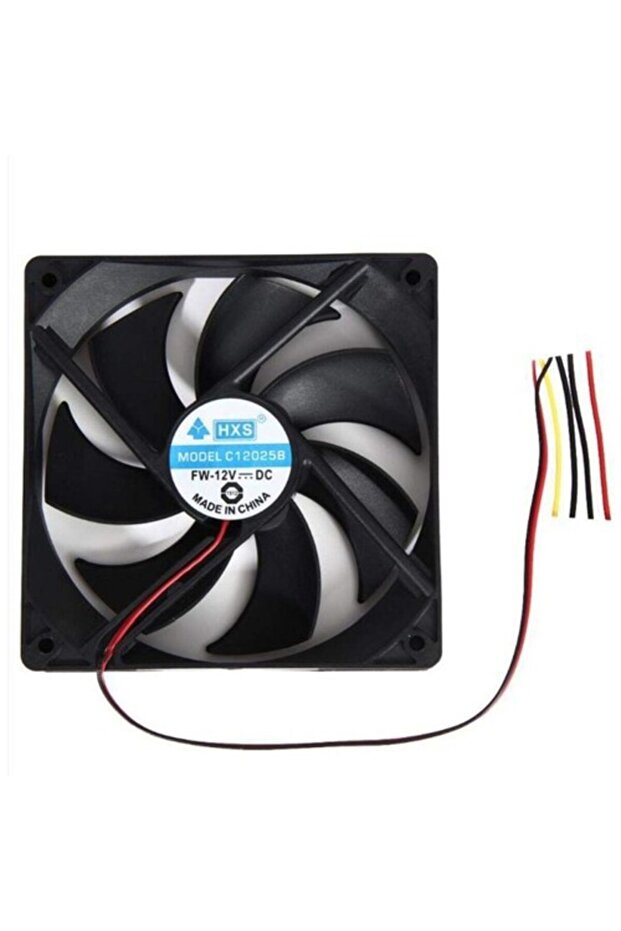 Hxsj Hxs 12cm Black Silent Case Fan (3Pin+Molex)