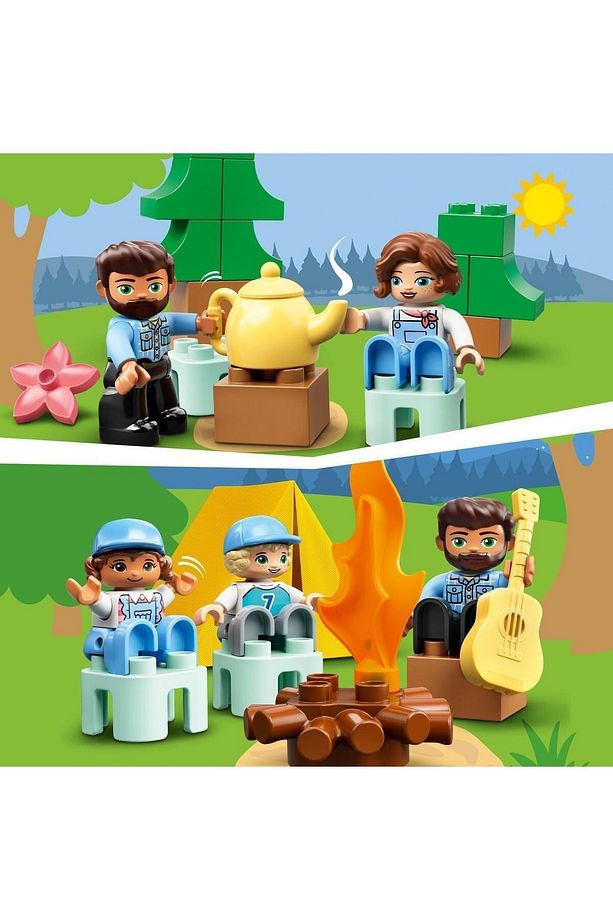 DUPLO Kasabası Ailece Karavan Macerası 10946 - Kamp Temalı Yaratıcı Oyuncak Yapım Seti (30 Parça) - 6