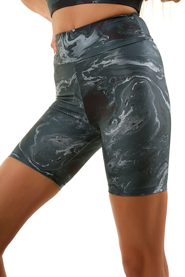 Patterned Biker Tights - 8
