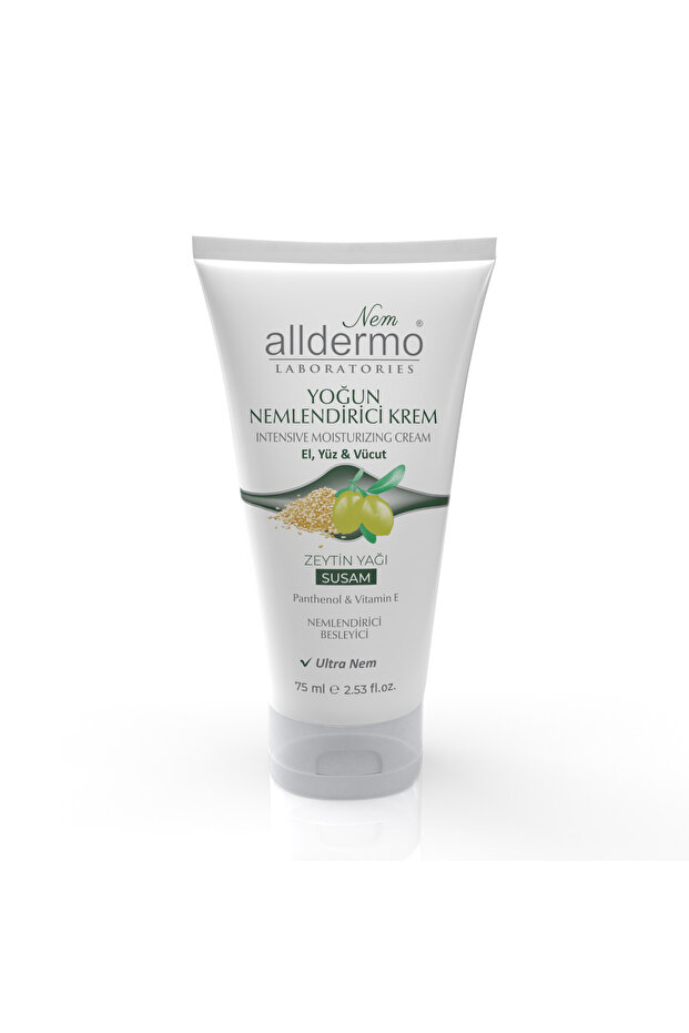 Intensive Moisturizing Hand, Face, Body Cream Olive Oil - Sesame 75ml