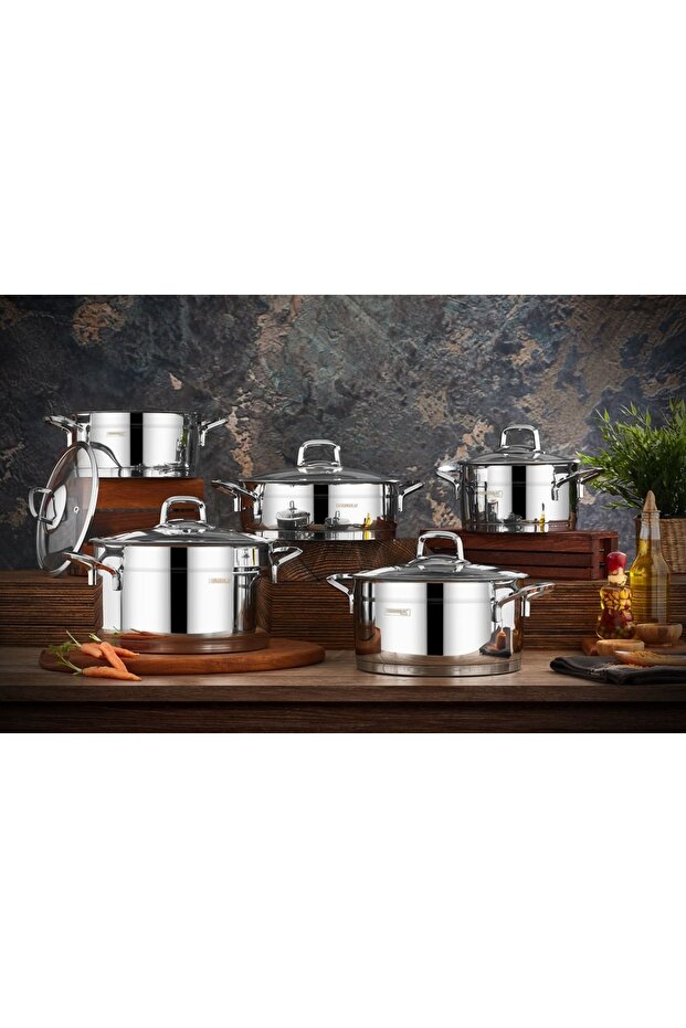 Kah 2020 Tencere Seti Sırma 10 Prç. - 2