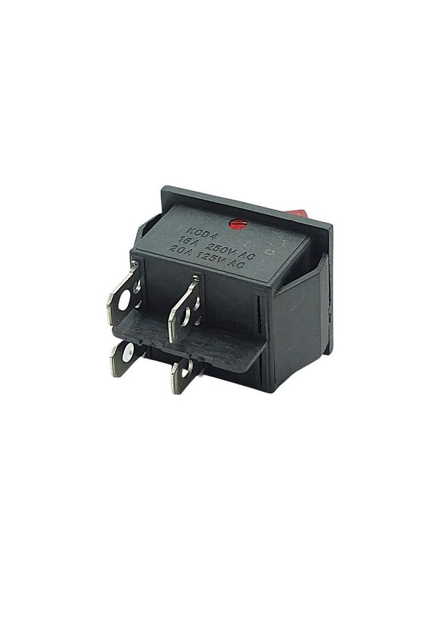 Kc04 16A Kırmızı Işıklı On Off Açma Kapama Anahtarı Butonu - 3