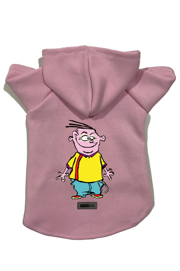 Hooded Fleece Sweatshirt Dog and Cat Outfit & Dress - Pink Ed