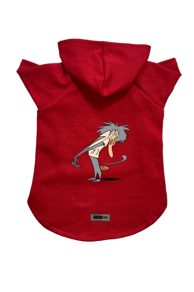 Hooded Fleece Sweatshirt Dog and Cat Outfit & Dress - Red IR005 - Size L