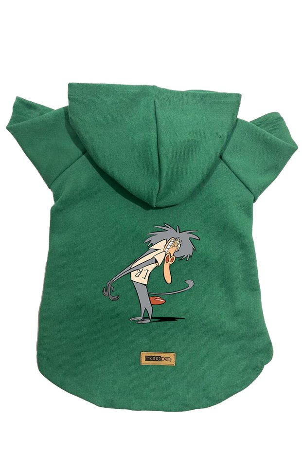 Hooded Fleece Sweatshirt Dog and Cat Outfit & Dress - Green IR005