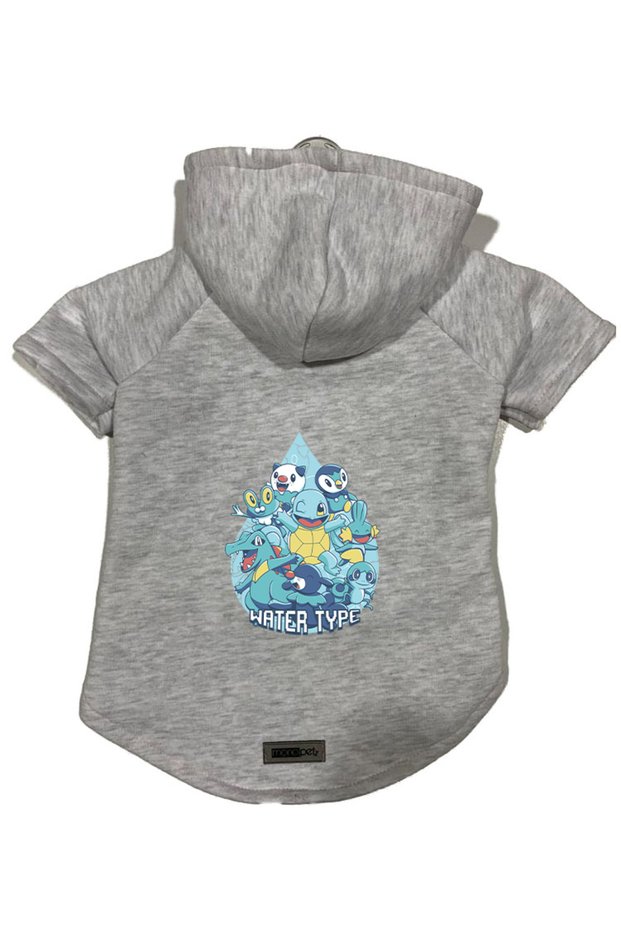 Hooded Fleece Sweatshirt Dog and Cat Outfit & Gown - Gray Scuerou - Size XL