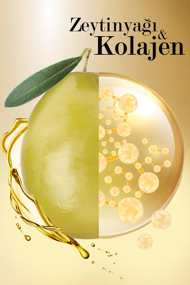Zeytinyağı&Kolajen Kuru ve Normal Saçlar için Şampuan 3x500 ML - 4